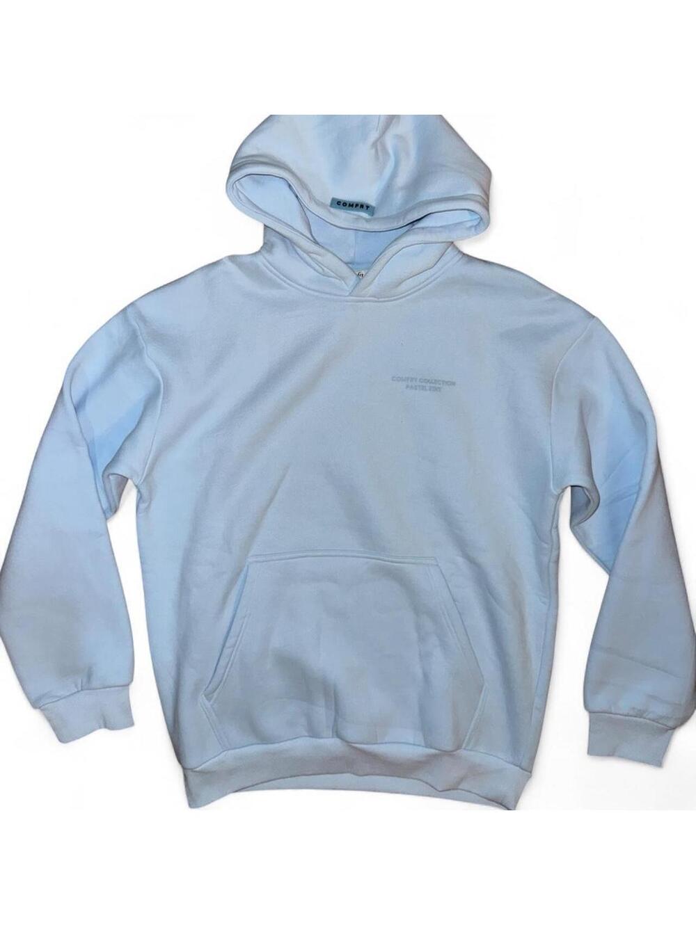 Comfrt unisex pastel edition hoodie light blue sz Large